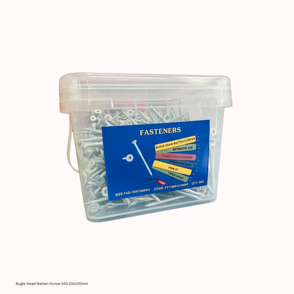 Bugle Head Batten Screws 14G – Box of 500 pcs